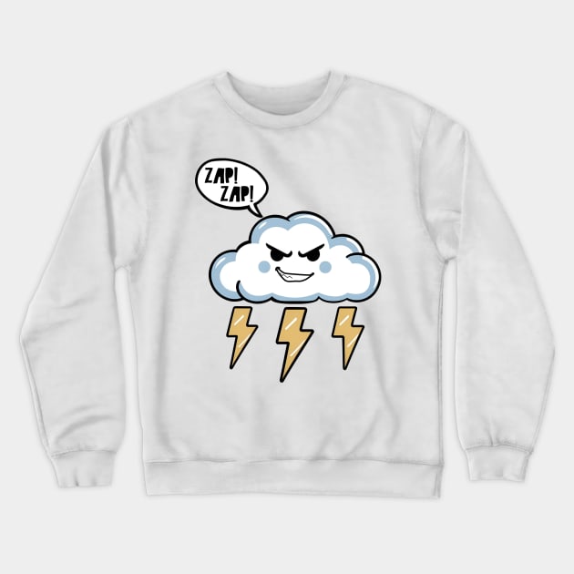 Petty Cloud Crewneck Sweatshirt by Alure Prints